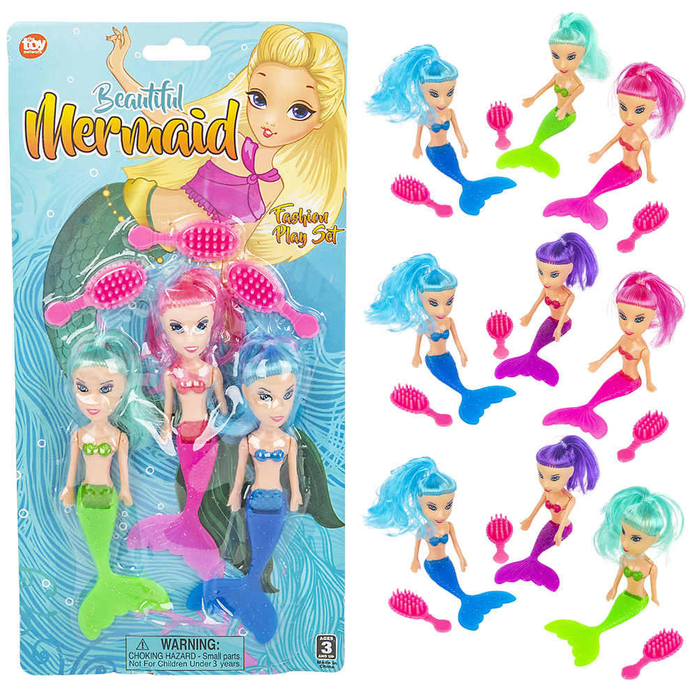 6" Mermaid Doll Play Set