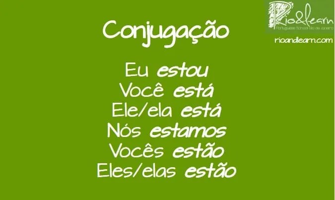 Verbo Estar no Presente do Indicativo em Português A