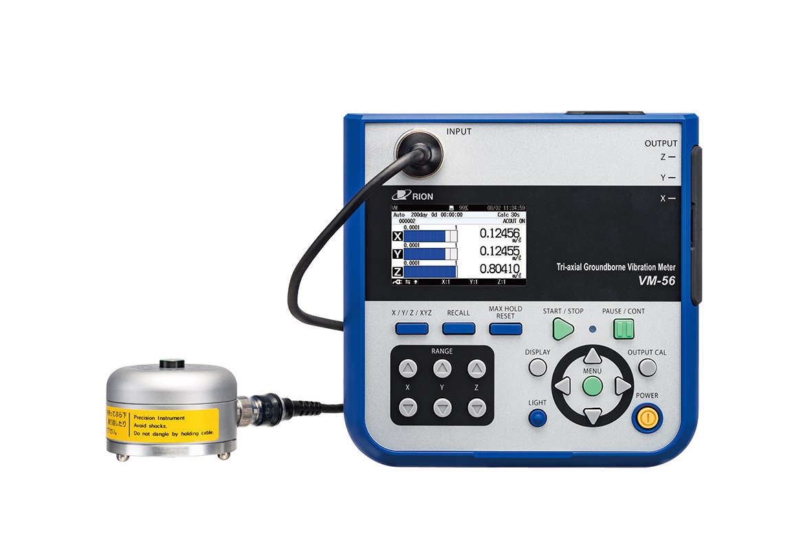 VM-56 | เครื่องวัดสั่นสะเทือนทางพื้นดิน 3 แกน | RION