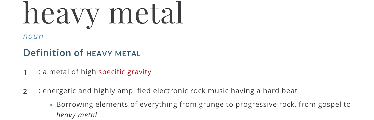 Merriamster Wants To Know If ‘Metal’ Is An Adjective Riot Fest