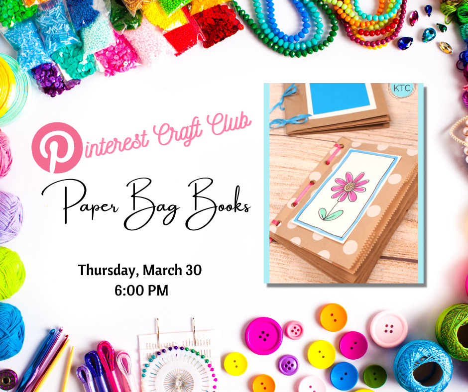 Pinterest Craft Club Paper Bag Books Ripon Public Library