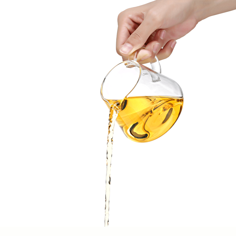 Glass Tea Jug 400ml by Samadoyo Perfect Pour and High Quality Ripple