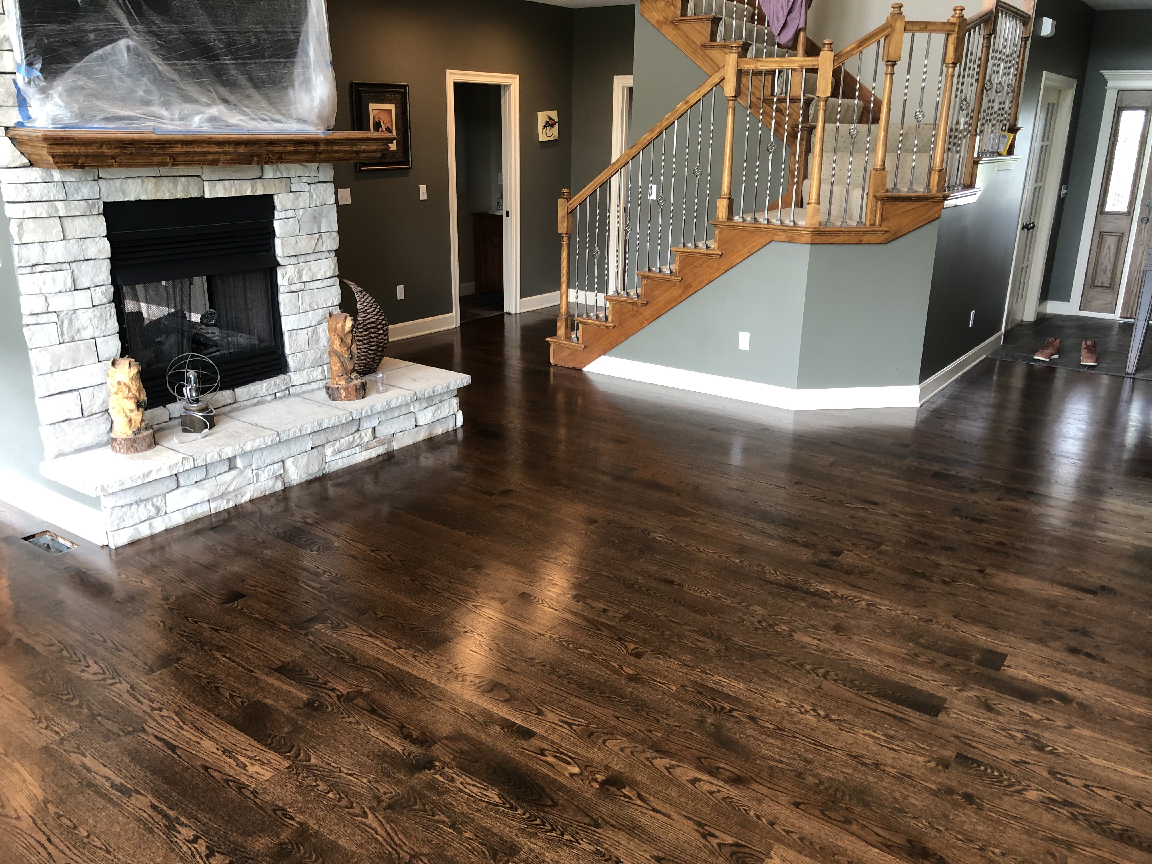 Lacing Raw Oak Into PreFinished Oak Hardwood Floor