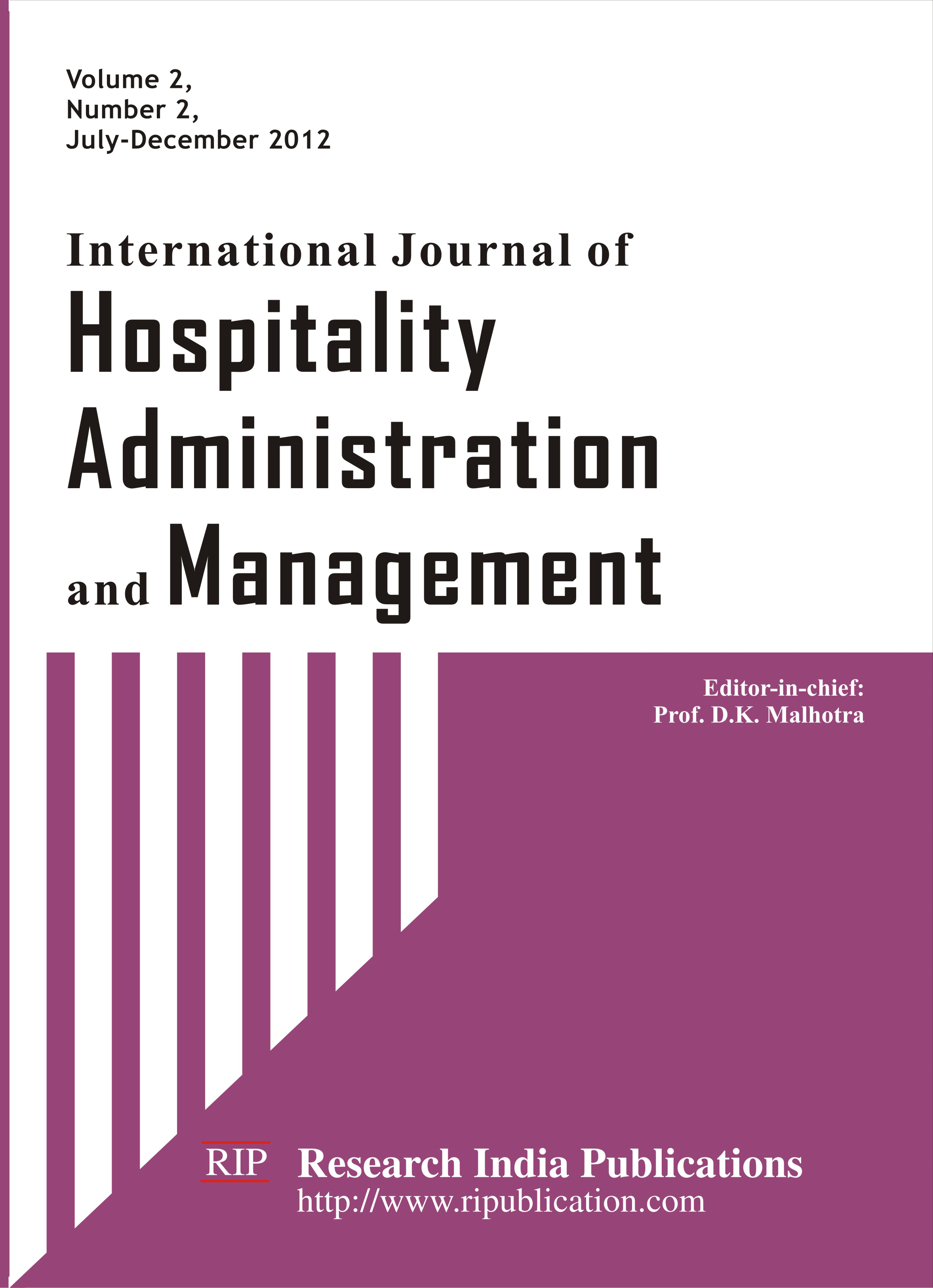 IJHAM, International Journal of Hospitality Administration and Management, Computer Science