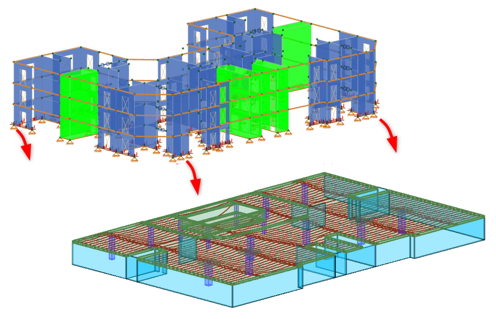RISA Integration between RISA3D & ADAPTBuilder for Podium…