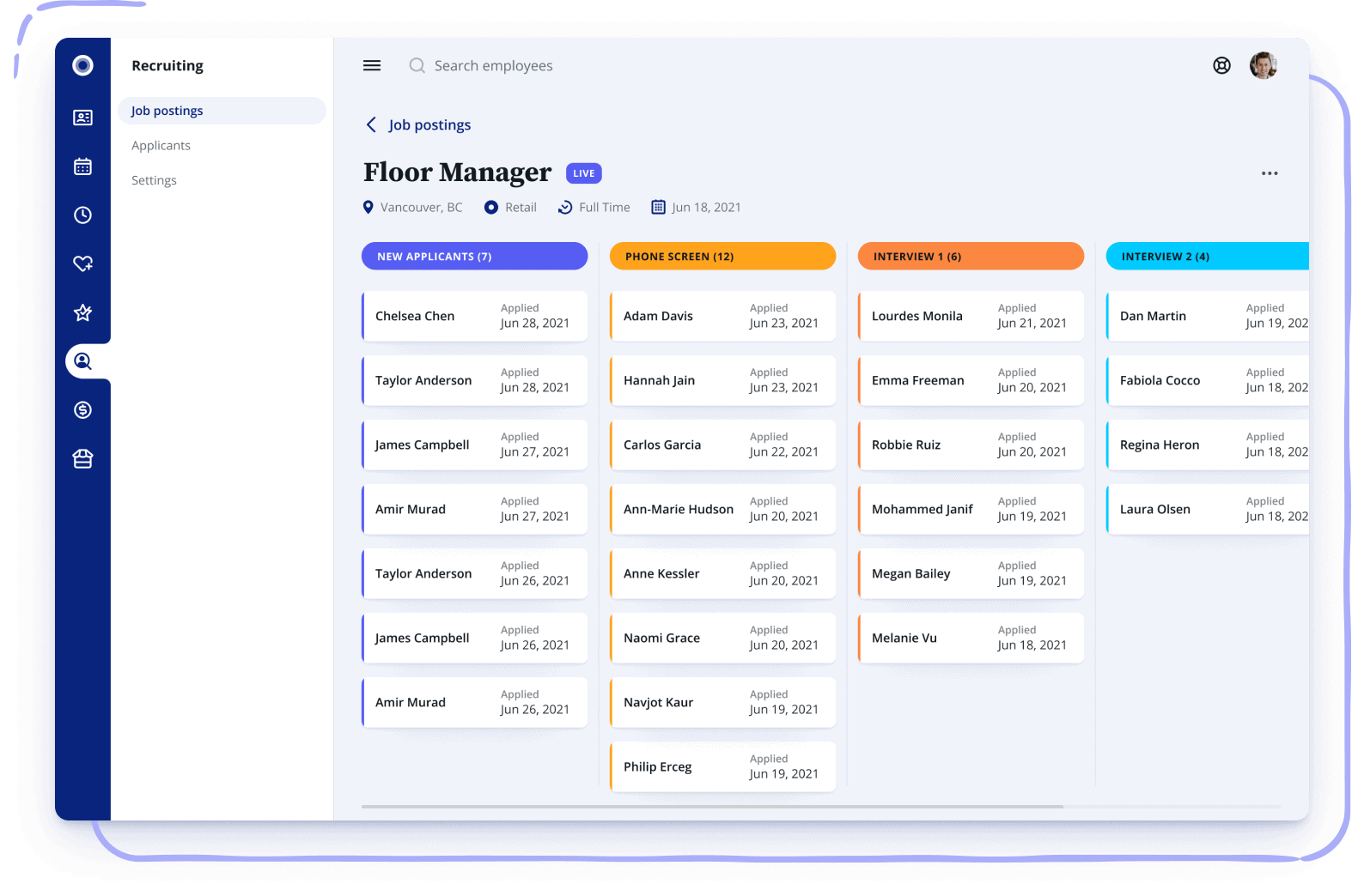 Recruiting and ATS Software AllinOne HR Software Rise