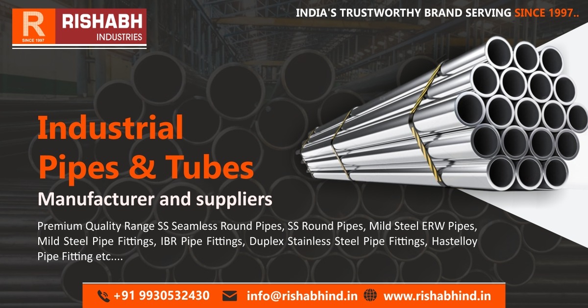 Industrial Pipes & Tubes Supplier in Ahmedabad Rishabh Industries