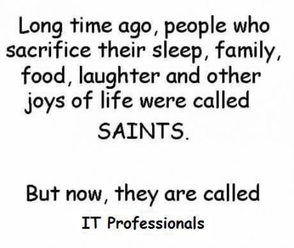 Funny Joke of the day IT Professionals Inspirational Quotes