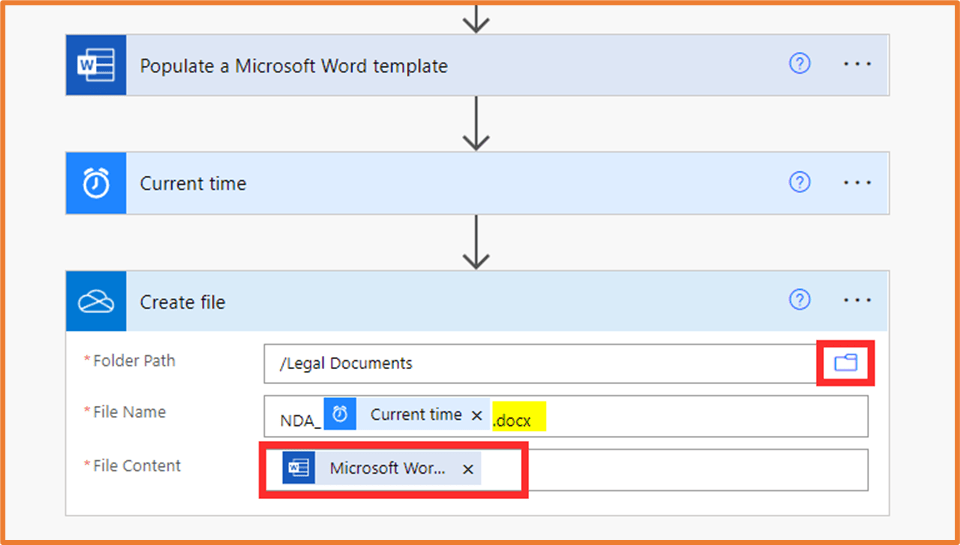 Generate documents with information collected from Microsoft Forms