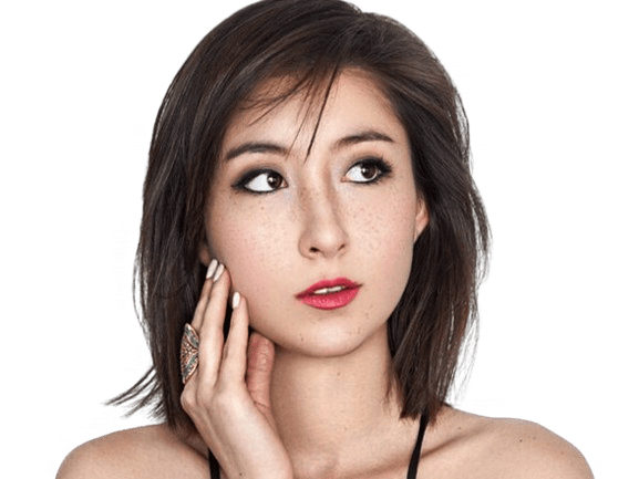Sticker de Tromperie sur amelia wang mayli artiste belle asiatique pensive