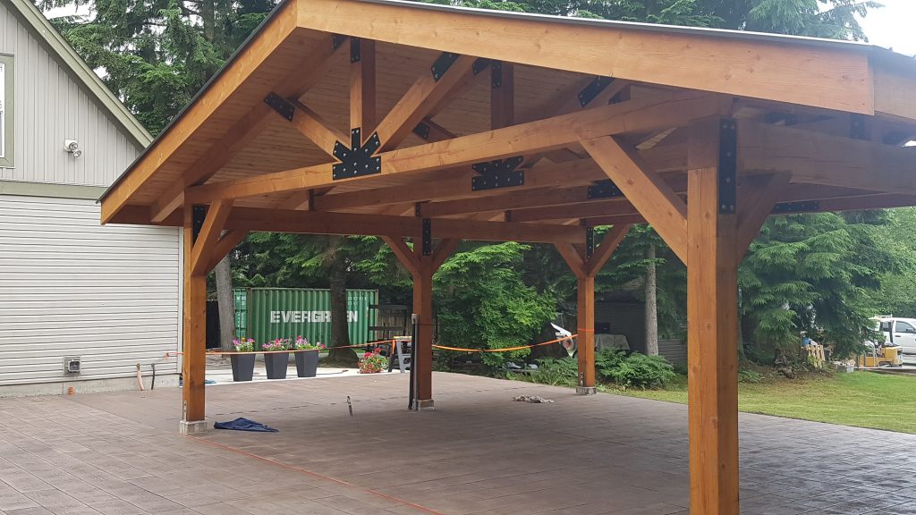 ROUGH TIMBER PATIO COVER Rising Structures Ltd