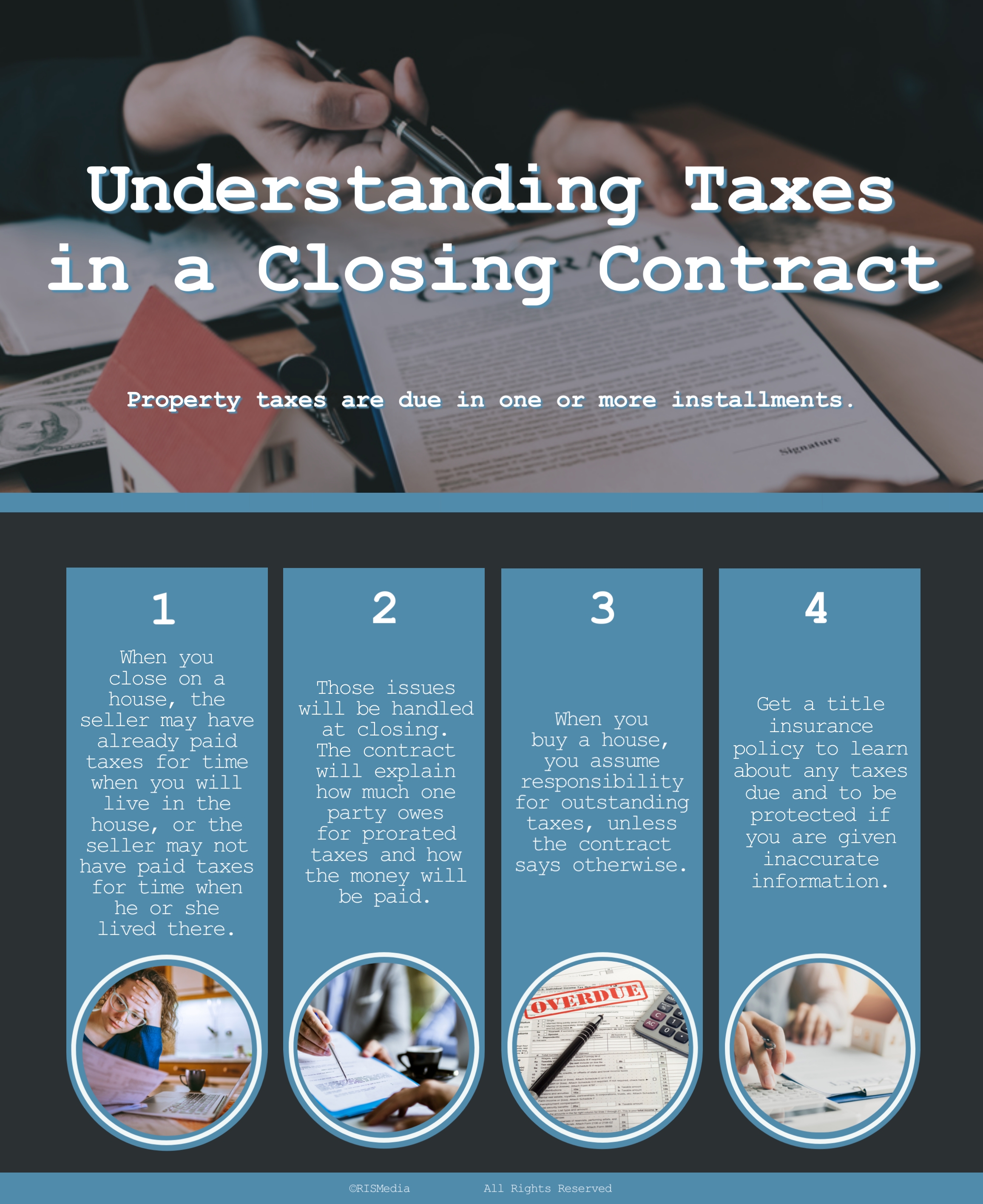 Understanding Taxes in a Closing Contract — RISMedia