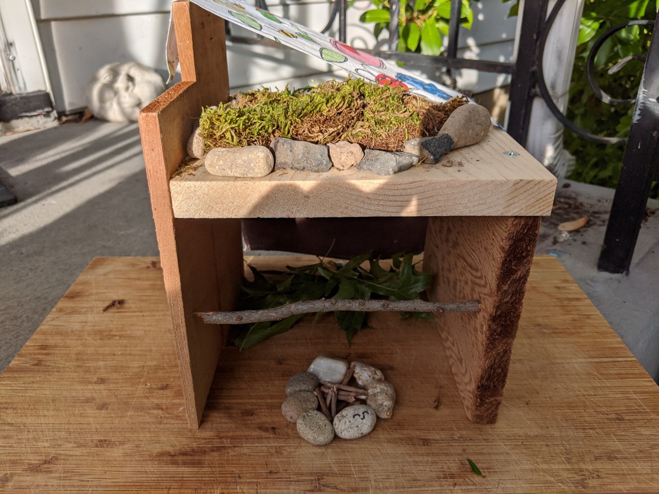 Finished Shelters to Kindergarten!