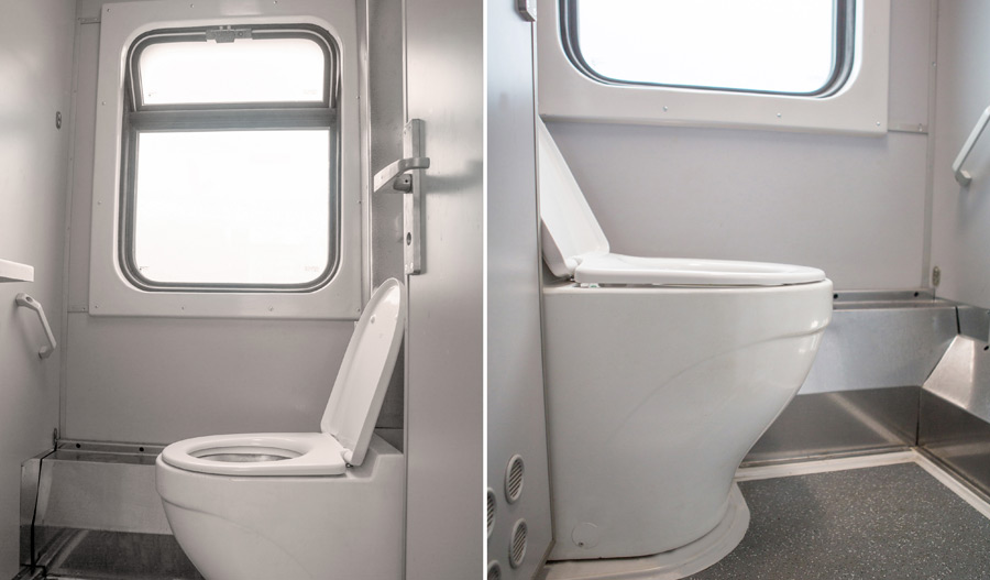 System of vacuum toilets