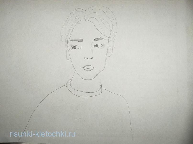 как нарисовать bts легко