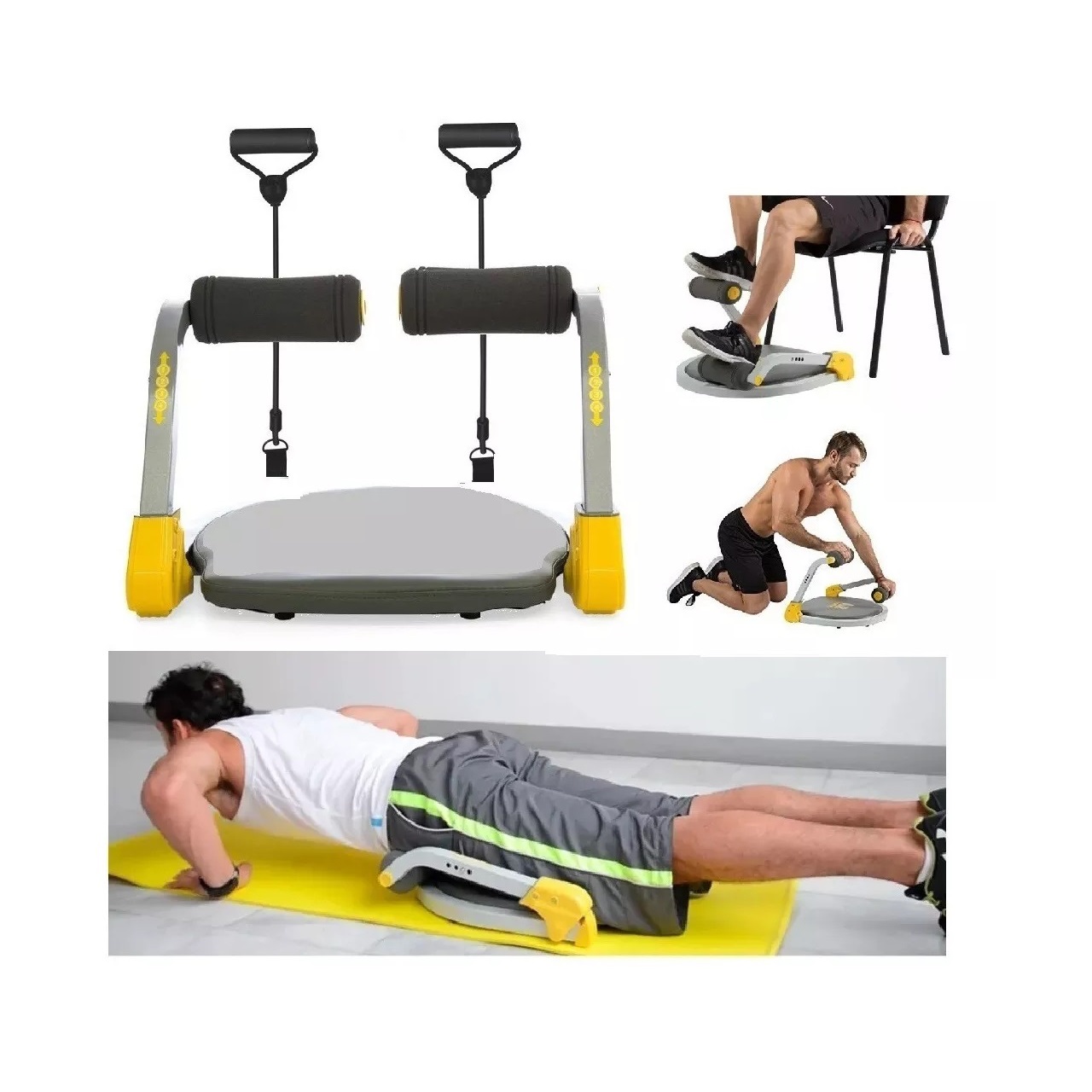Ab Tabla Abdominal Maquina Fitnes Abdominal + 2 Ligas RisuTimport