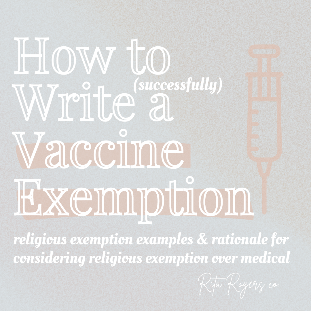 Religious Exemption Examples Successfully Decline a Vaccine Rita