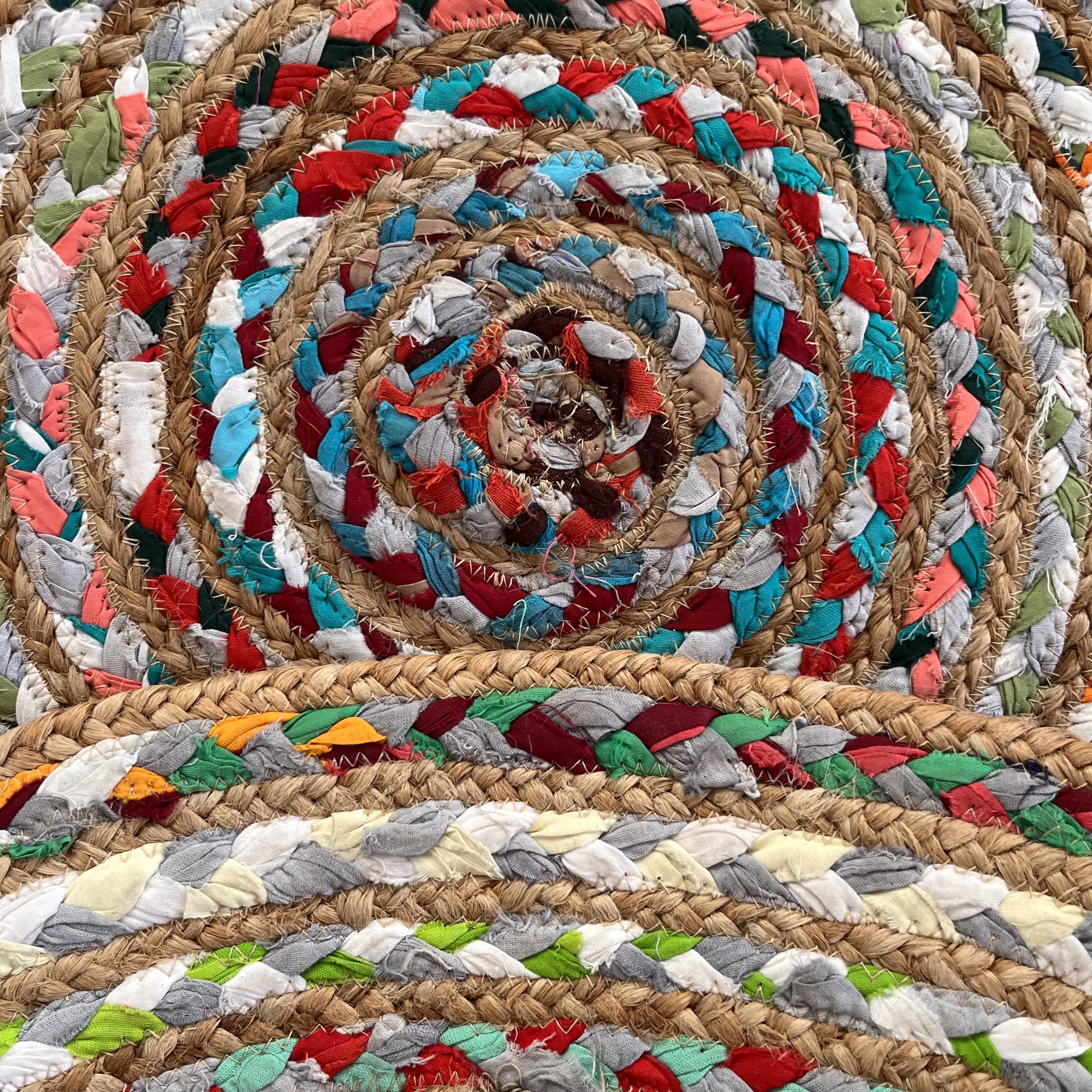 Pastel Rainbow by Rita Rugs, Unique Hand Woven Round Rug Rita Rugs Inc