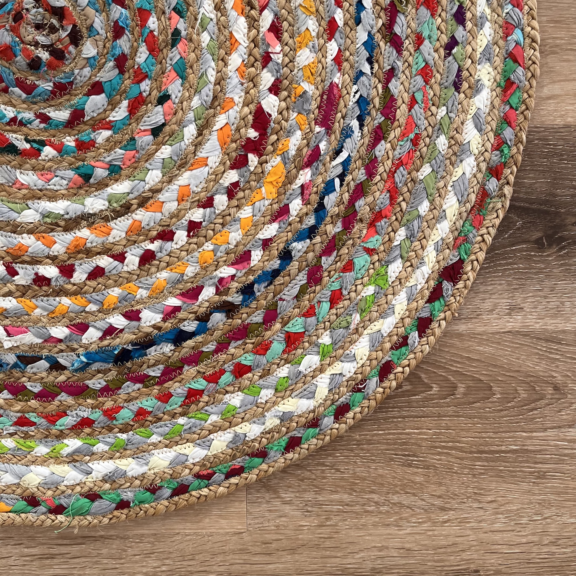 Pastel Rainbow by Rita Rugs, Unique Hand Woven Round Rug Rita Rugs Inc