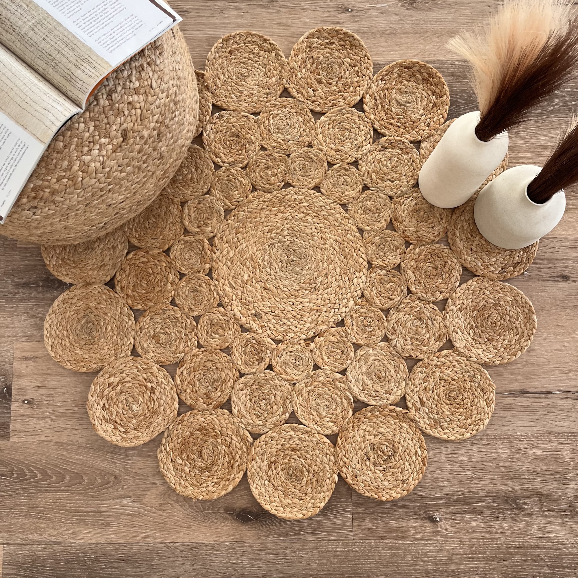 Calliope by Rita Rugs Home, Artisitic Hand Woven Jute Round Rug Rita