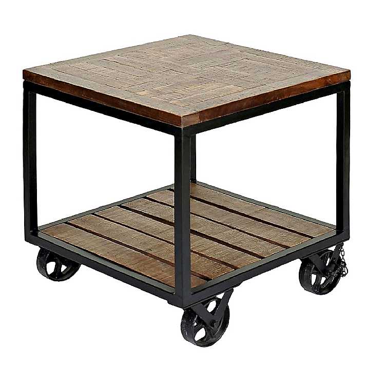 Trolley Wheel Side Table Rita's Furniture & Decor Owenton, KY