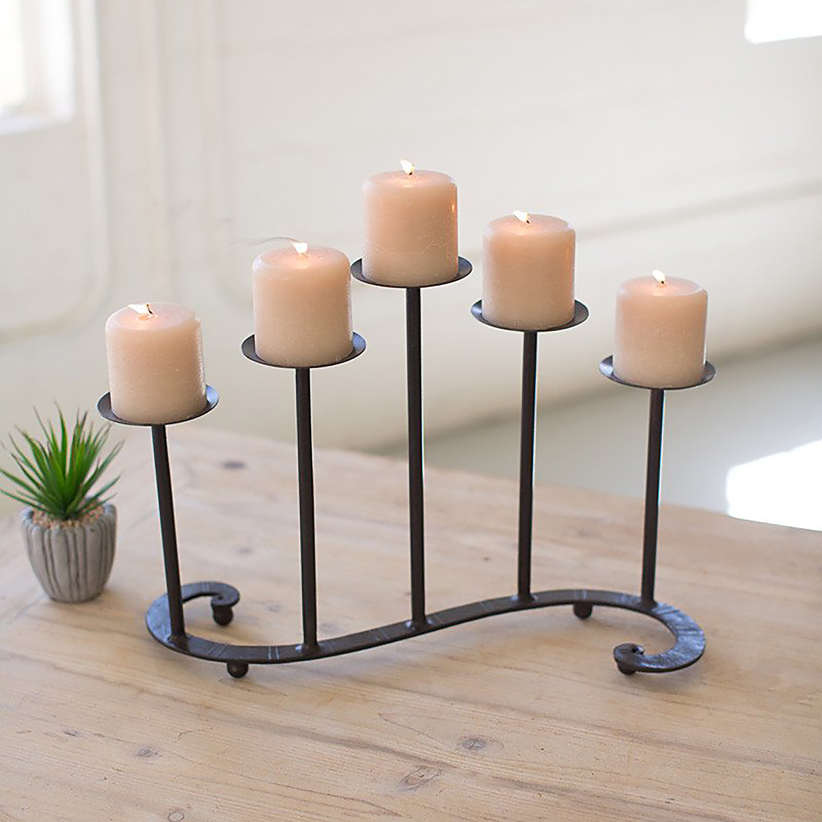 Iron Table Top Candelabra Antique Black Rita's Furniture