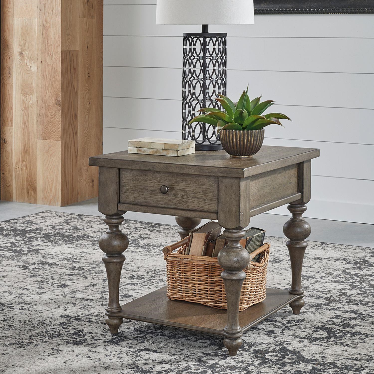 Americana Farmhouse Drawer End Table Rita's Furniture & Decor