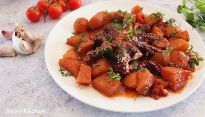 Polpo In Umido Con Le Patate Rita S Kitchen