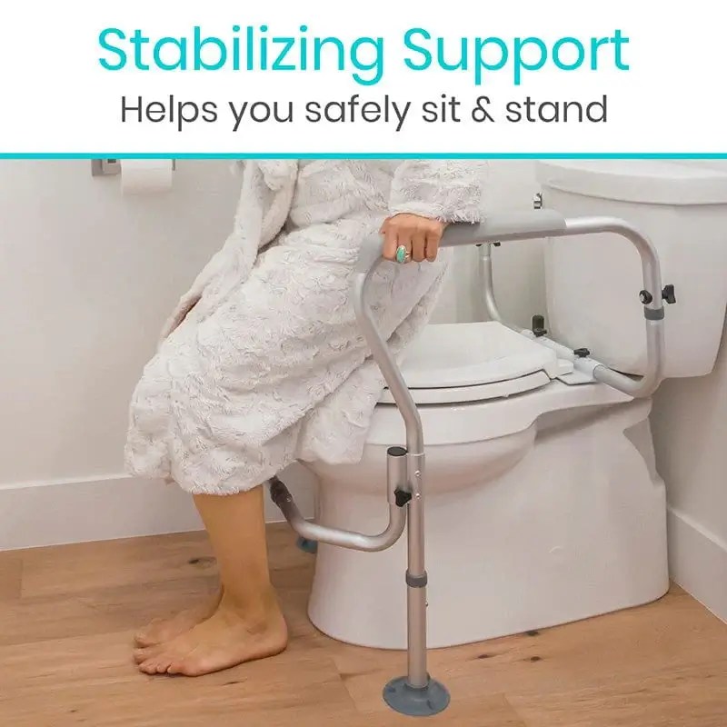 Vive Health Toilet Safety Frame Support Rail Bathroom Safety