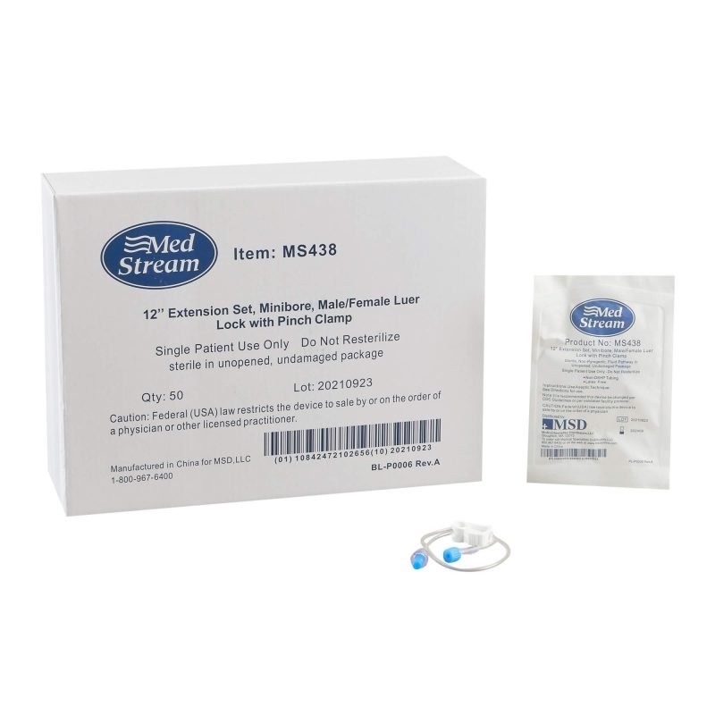 McKesson Micro Bore Extension Set Without Ports, 0.267 Priming Volume