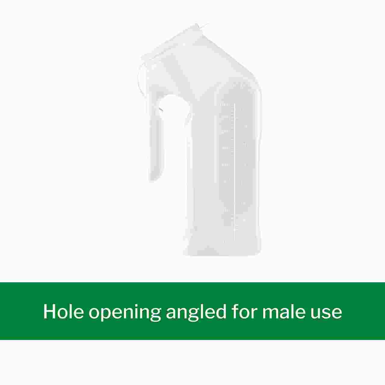 Male Urinal With Closure Single Patient Use 1 Quart / 946 mL Free Ship..