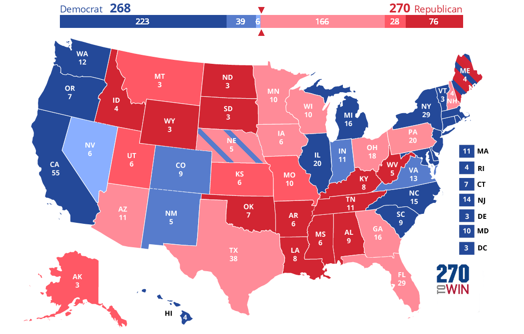 2020 Red And Blue States Map 2020 Presidential Election Interactive Map The Big Picture