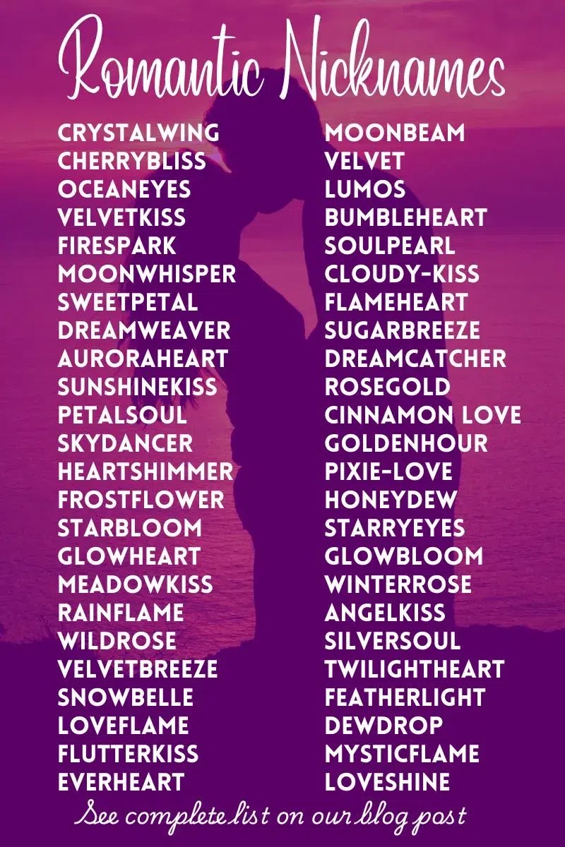 120 Romantic Nicknames to Make Your Heart Skip a Beat