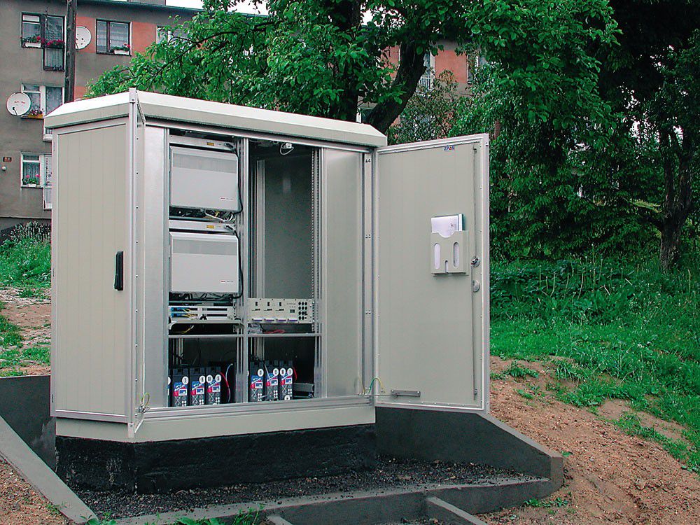 Protective / hinged door / floorstanding / metal RITM Industry