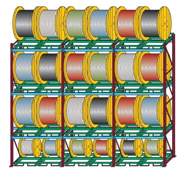 Pallet shelving / for drums RITM Industry