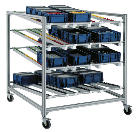 Flow storage shelving / bin RITM Industry