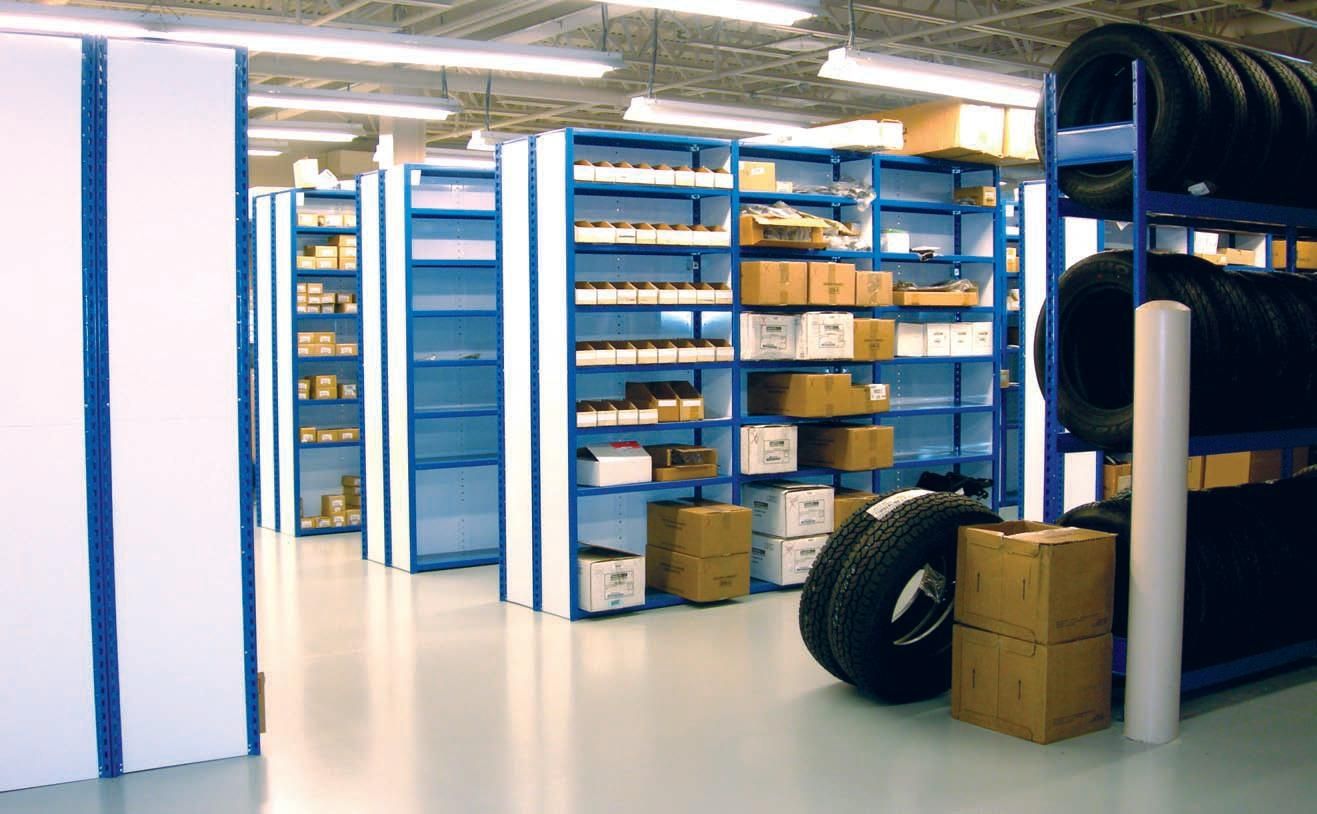 Modular shelving / for empty and full cartons / lightweight RITM