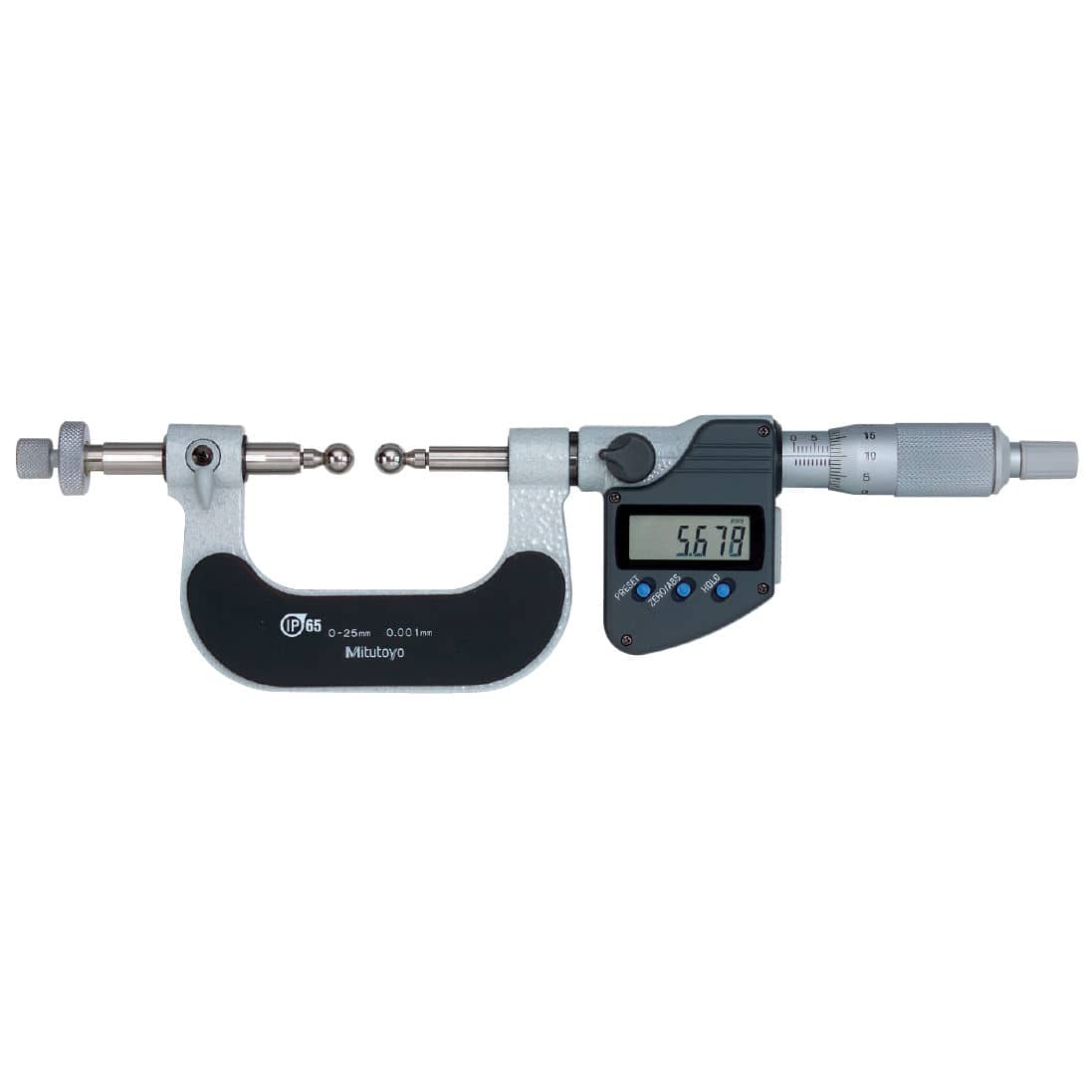 Outside micrometer / digital / with interchangeable anvils RITM Industry