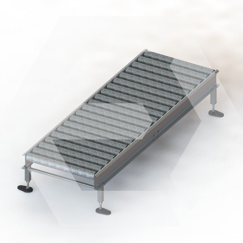 Roller conveyor / adjustable / handling / for drums RITM Industry