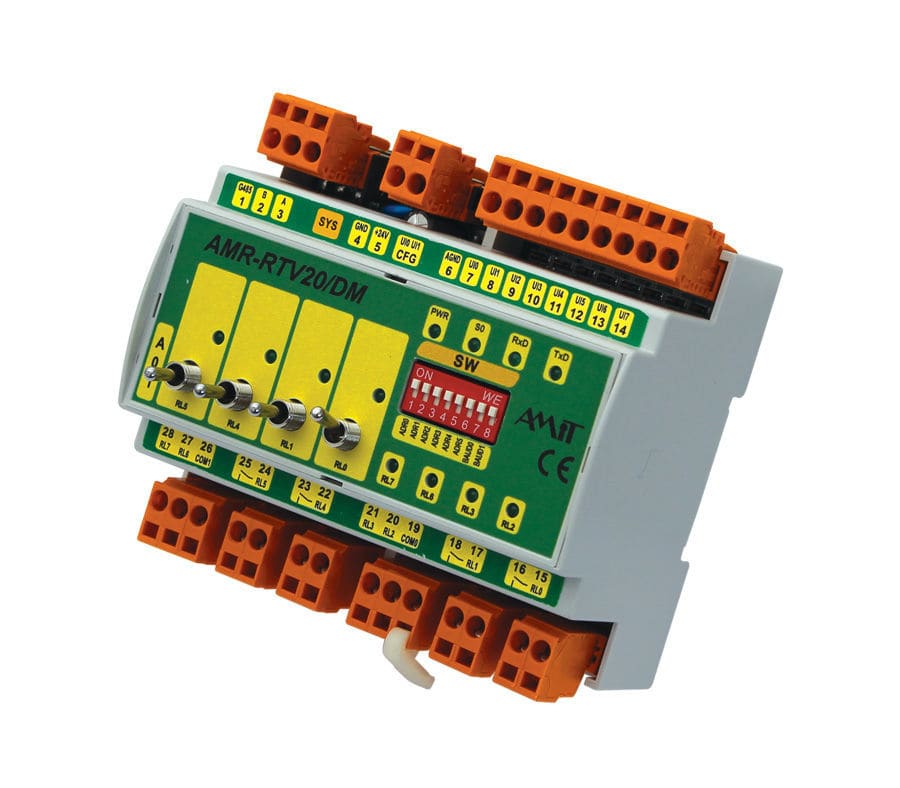 DIN rail programmable logic controller / panel / box / RS485 RITM
