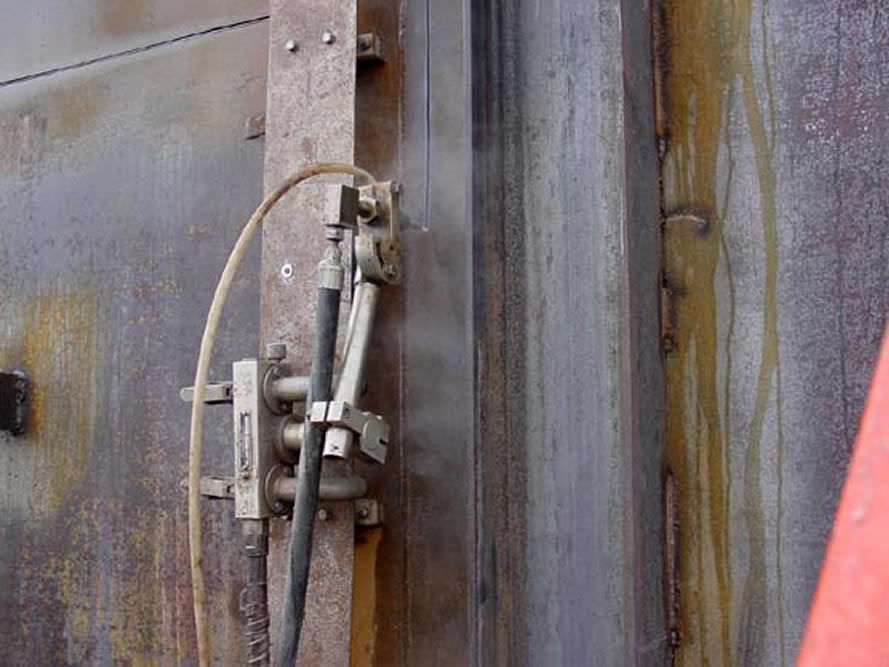 Abrasive waterjet cutting system / for concrete reinforcements / pipe