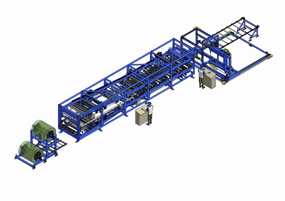 Sandwich panel production line / for steel parts RITM Industry