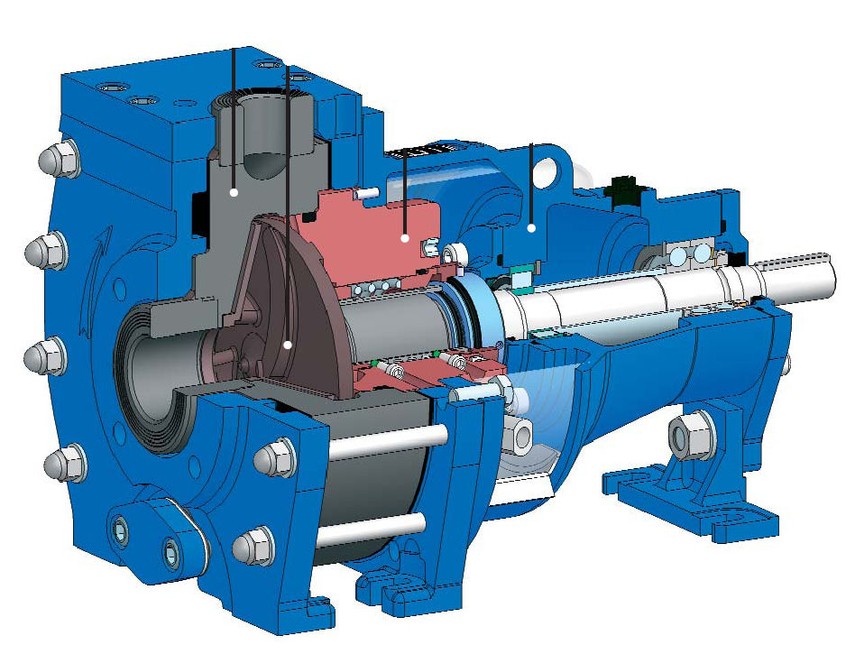 Centrifugal pump / chemical process / booster / for corrosive fluids