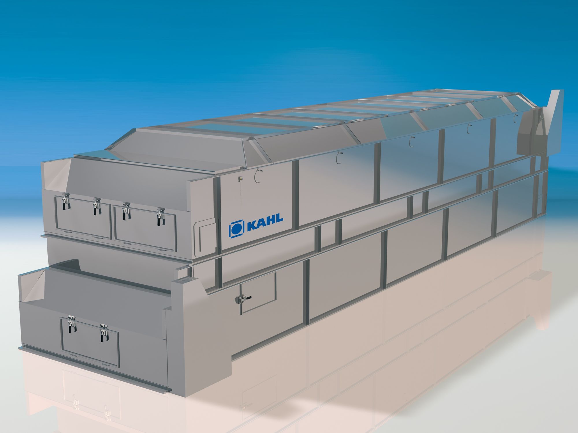 Cooler dryer / for plastic pellets / with belt conveyor RITM Industry