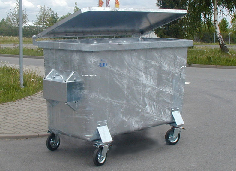 Steel waste container / industrial waste / 4wheel RITM Industry
