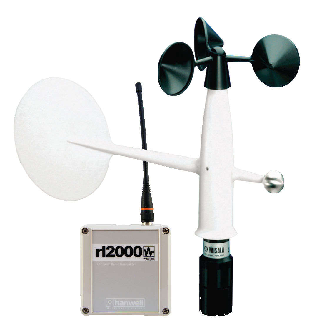 Wind vane anemometer / cup / fixed / wireless RITM Industry