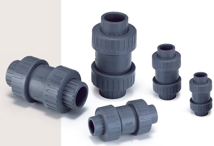 Ball check valve / threaded / flange / PVC RITM Industry