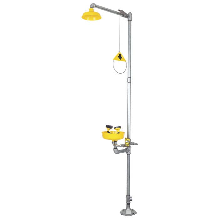 Safety shower / floorstanding / with eyewash station RITM Industry