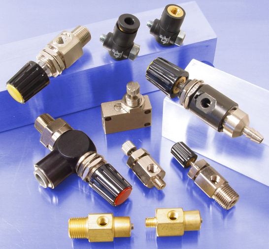 Fluid valve / pneumatic / needle / flowcontrol RITM Industry