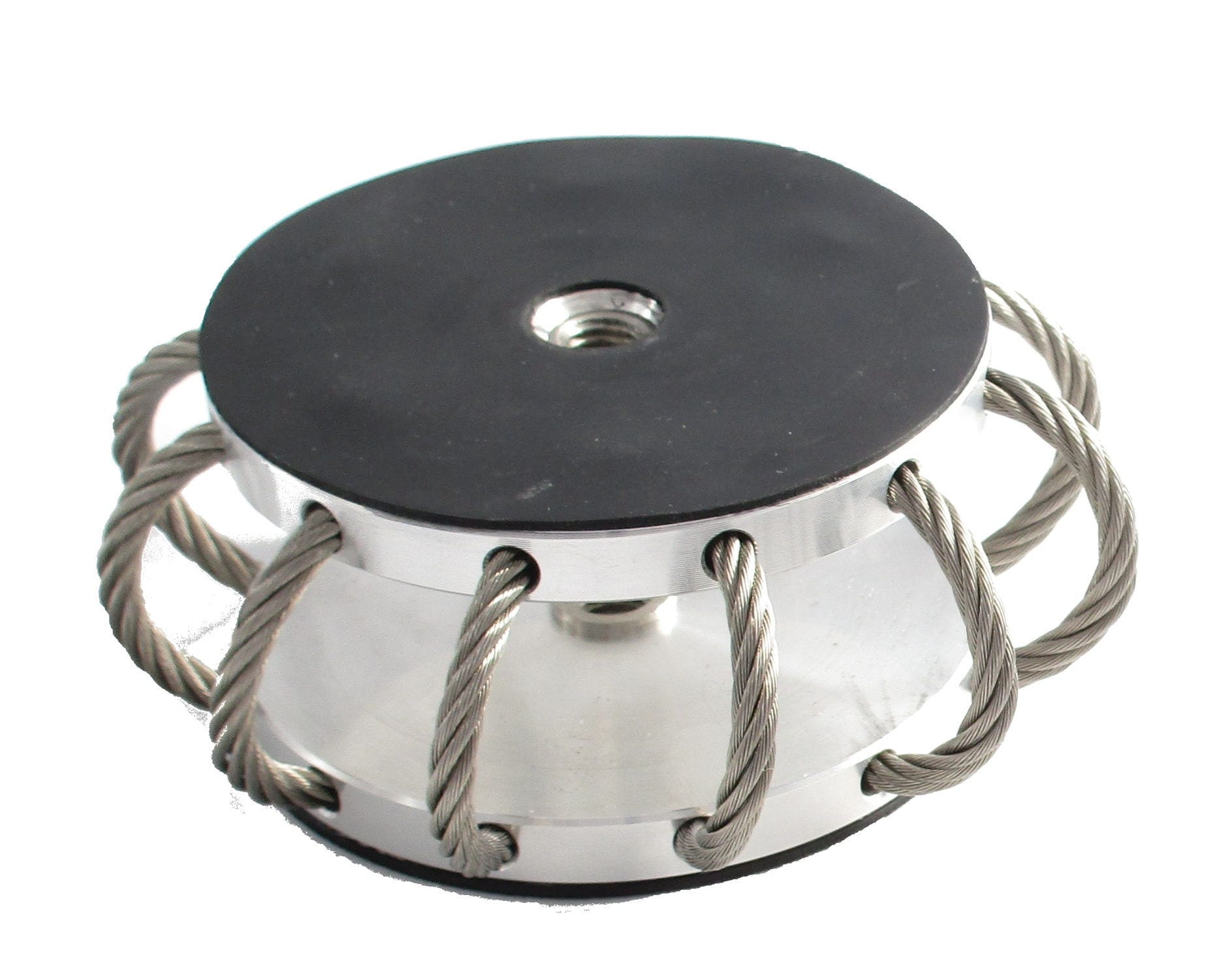 Round antivibration mount / vibration damper / wire rope isolator